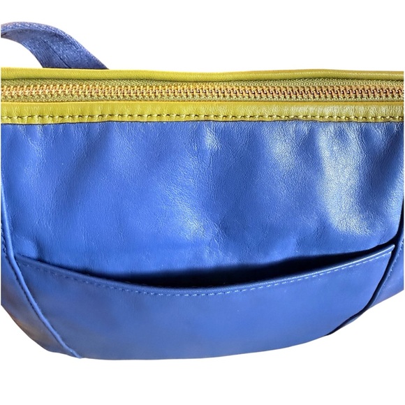 Coach Daisy Spectator Blue & Lime Leather Crossbody Bag F28940 - Picture 6 of 16